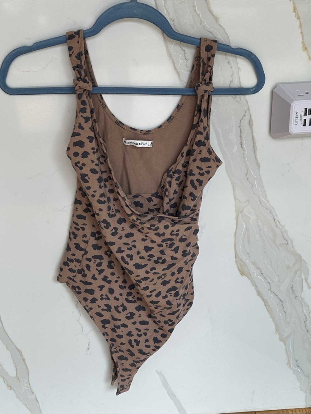 Abercrombie & Fitch Stretch Leopard Print Body Suit Size M